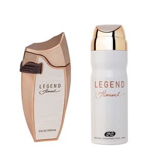 ادو پرفیوم زنانه عماد آرا مدل legend حجم 80 میلی لیتر به همراه اسپری بدن مدل legend حجم 200 میلی لیتر